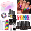 Nail Art Kits Poly Nail Polish Kits Professional Nail Art Kits Acrylic Extension Gel Nail Polish All For Nail Polish Kits Soak N