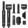 7-in-1 Air Styler Set 110000 RPM Hair Dryer Brush Hot Air Brush Hair Styler High-Speed Motor Blow Dryer Warm Air Brush Set with 7 Attachments, Drying