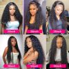 13x4 Hd Lace Frontal Wig Deep Water Wave 250 Density Curly Human Hair Pre plucked Lace Front Wigs For Women Brazilian