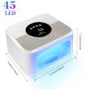 Nail Art UV Lamp 45 Beads White Pink With 4 Hour Button Display Auto Sensor LED Nail Lamp For Curing All Gel Nail Polish Professional Drying Lamp For